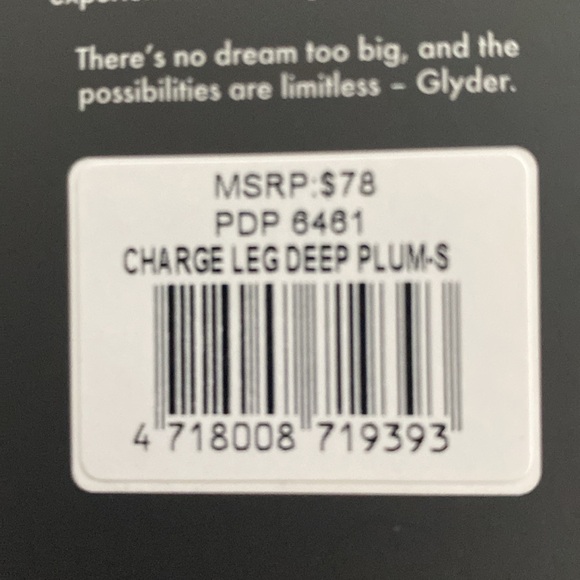 Deep plum glider brand leggings/size small - Picture 5 of 9